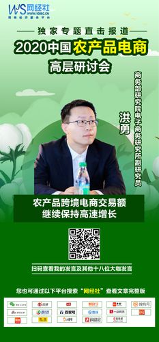 商务部研究院电子商务研究所副研究员洪勇出席"2020中国农产品电商